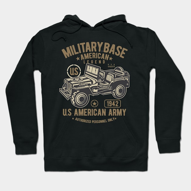 American Jeep Hoodie by PaunLiviu